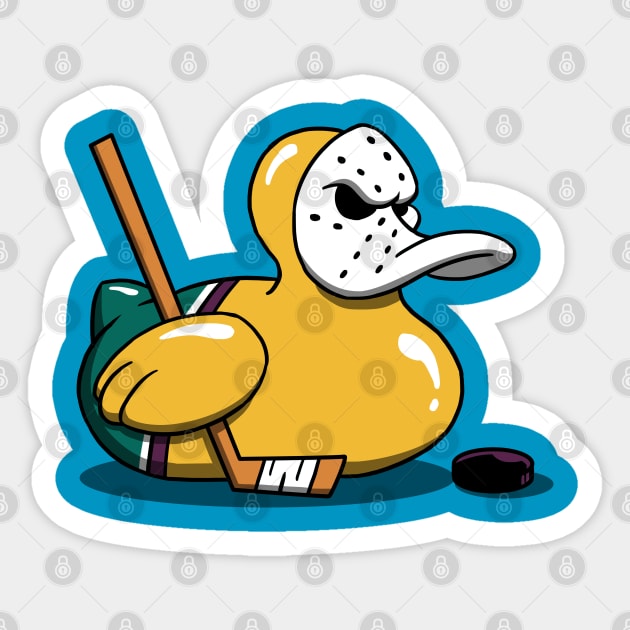 Mighty Rubber Ducky Sticker by Vincent Trinidad Art